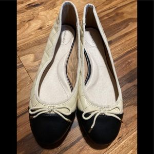 Lands End- Brooklyn Captoe Bow Ballet Flats Slip O